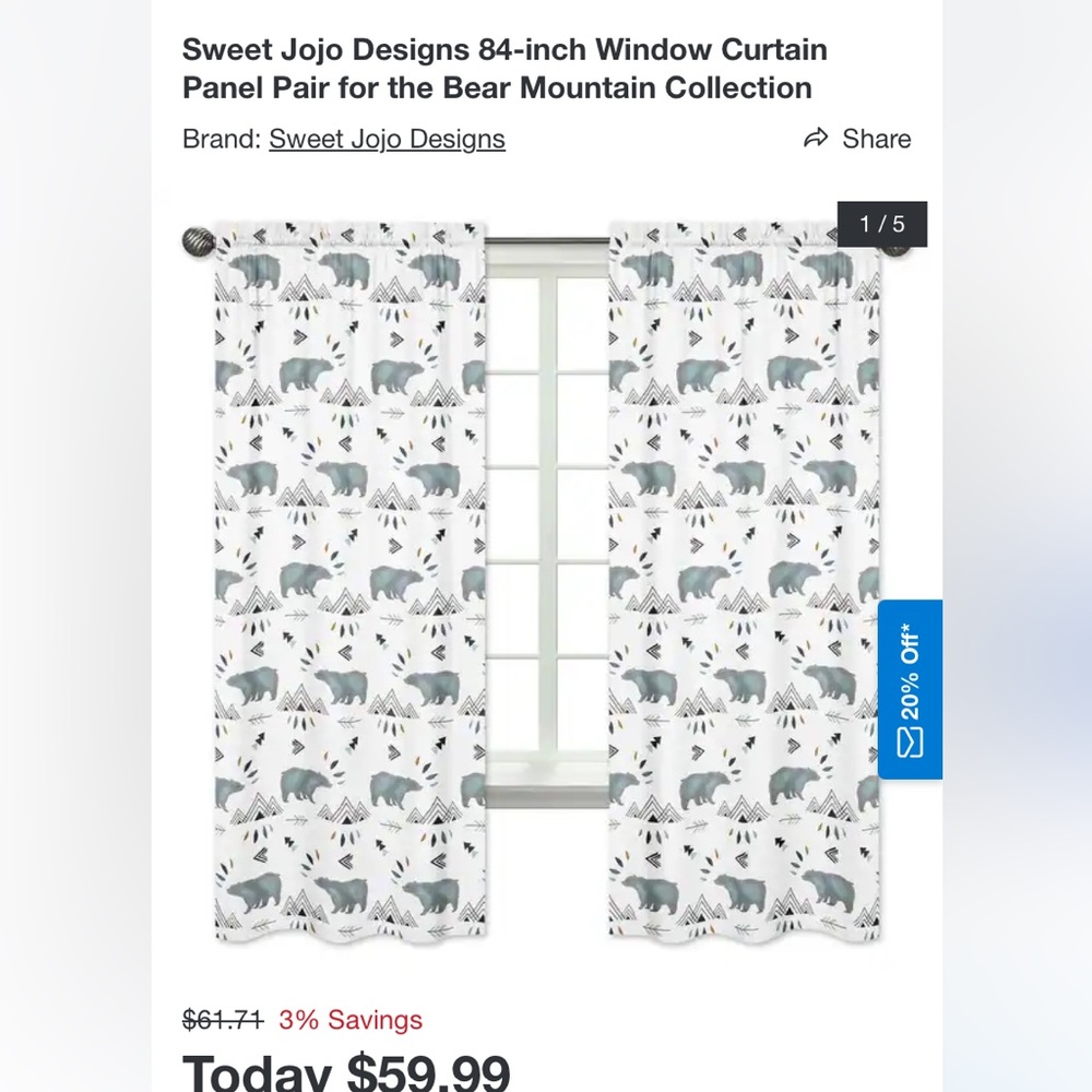 Sweet Jojo designs bear nursery items